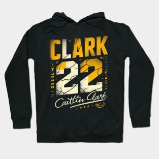 Distressed grunge Clark 22 Caitlin clark signatue Hoodie